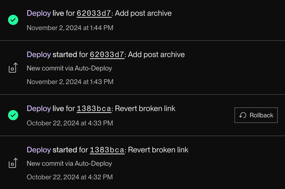 Auto-deploys in the Render Dashboard